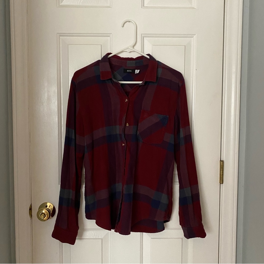 BDG Plaid Flannel Shirt (Urban Outfitters)